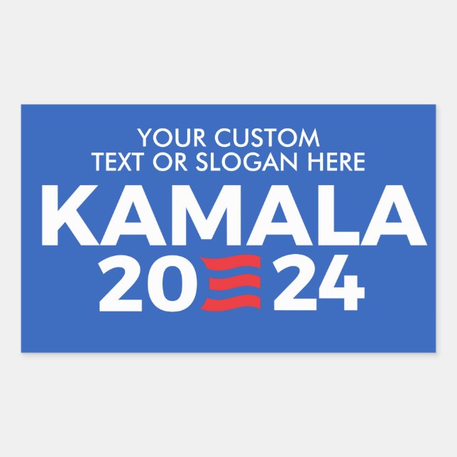 Sticker Rectangulaire Créez votre propre Kamala Harris 2024 (Devant)