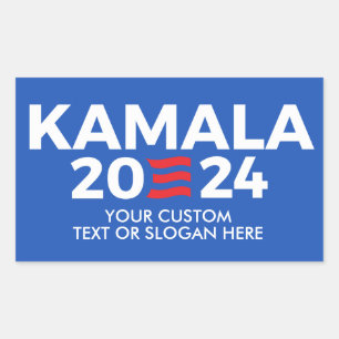 Sticker Rectangulaire Créez votre propre Kamala Harris 2024