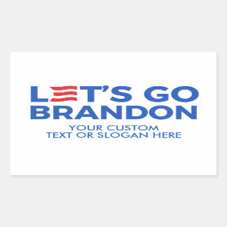 Sticker Rectangulaire Créez votre propre Let's Go Brandon 2024