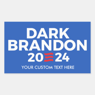 Sticker Rectangulaire Créez votre propre marque foncée 2024