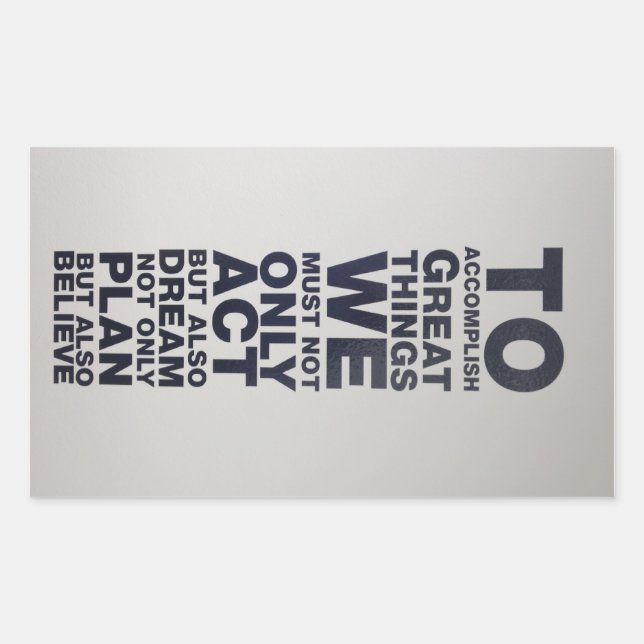 Sticker Rectangulaire croire (Devant)