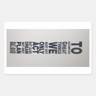 Sticker Rectangulaire croire