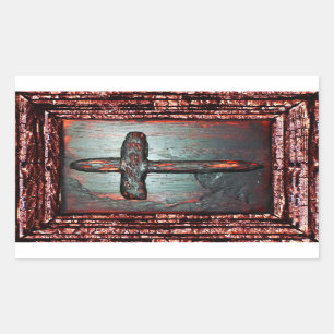 Sticker Rectangulaire Croix de sang