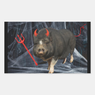 Sticker Rectangulaire Crowley Halloween !