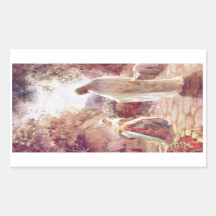 Sticker Rectangulaire Cru : Pâques -