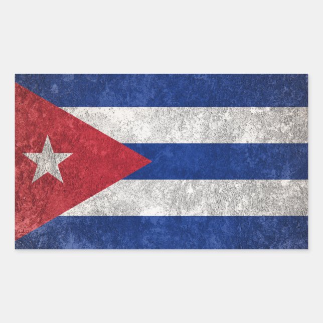 Sticker Rectangulaire Cuba (Devant)