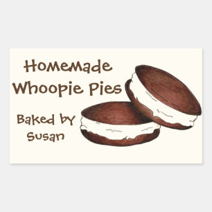 Sticker Rectangulaire Cuit Personnalisé Par Whoopie Pie Baking PA Néerla