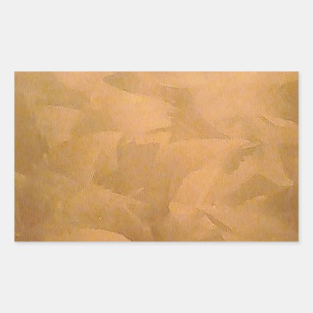 Sticker Rectangulaire Cuivre Métallique Main brossée (Devant)