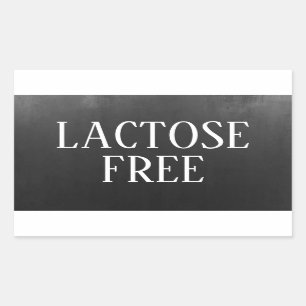 Sticker Rectangulaire Culinaire sans lactose et sûr pour les allergies