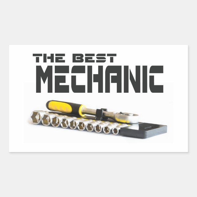 Sticker Rectangulaire Culot wrenches (Devant)