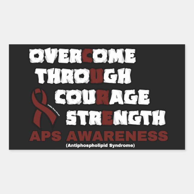 STICKER RECTANGULAIRE CURE...APS (Devant)