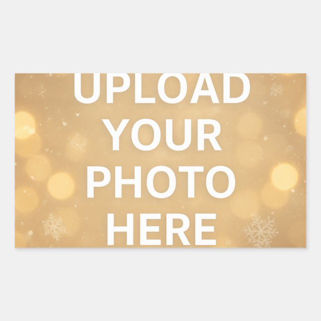 Sticker Rectangulaire Custom Photo (Devant)