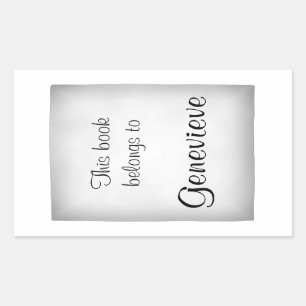 Sticker Rectangulaire Customise-Le ! Base Motif solide