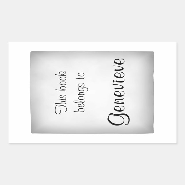 Sticker Rectangulaire Customise-Le ! Base Motif solide (Devant)