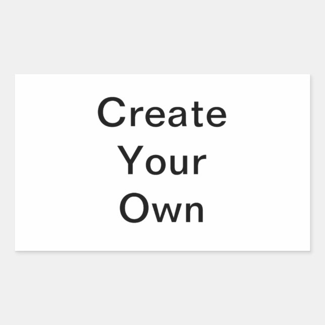 Sticker Rectangulaire Customisez vous-même (Devant)