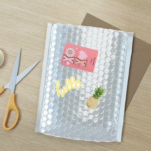 Sticker Rectangulaire Cute Hugs&Kisses XOXO Pink Love in Valentine's Day