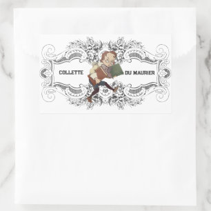 Sticker Rectangulaire Cute Victorian Bookish Custom Booking