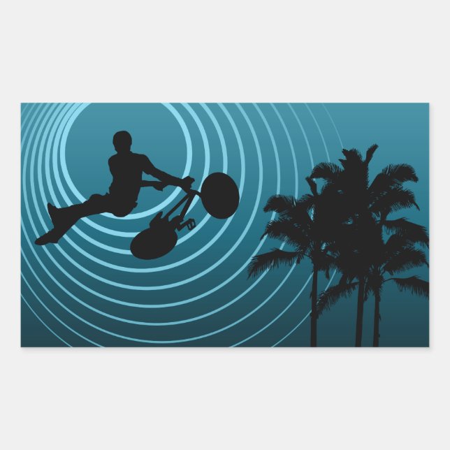 Sticker Rectangulaire cycles de lune (Devant)