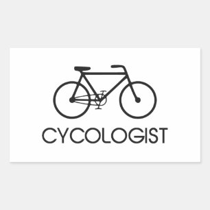 Sticker Rectangulaire Cycologiste Cycle cycliste