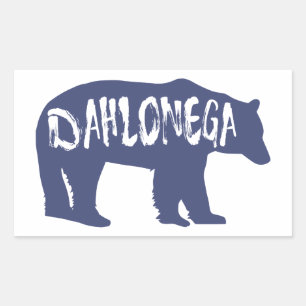 Sticker Rectangulaire Dahlonega Georgia Bear