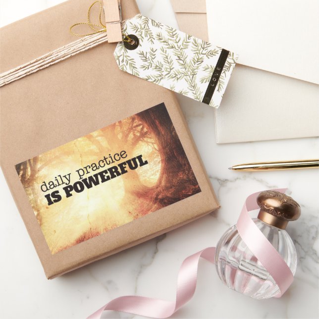 Sticker Rectangulaire Daily Practice (Cadeaux)