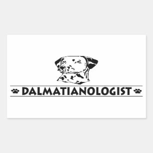 Sticker Rectangulaire Dalmatien humoristique