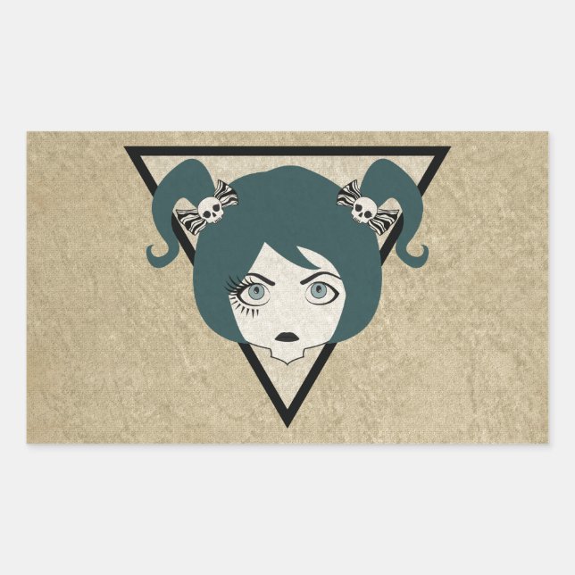 Sticker Rectangulaire dame (Devant)