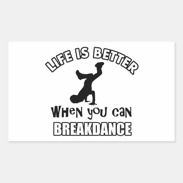 Sticker Rectangulaire Danses de danse (Devant)