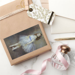 Sticker Rectangulaire Danseur de ballet de Pierre Renoir, Art Vintage