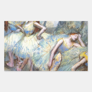 Sticker Rectangulaire Danseuse de ballet Degas Dansers d'art Peinture