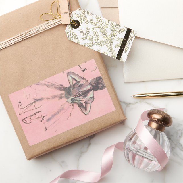 Sticker Rectangulaire Danseuse de dos, les mains sur les hanches par Edg (Cadeaux)