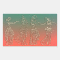 Danseuses de danse orientale ventre sarcelle corai