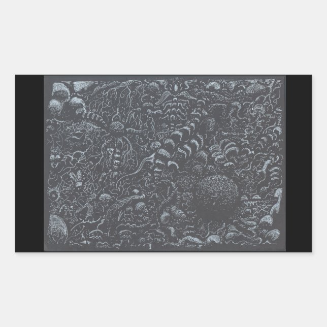 Sticker Rectangulaire Darkworld, par Brian Benson (Devant)
