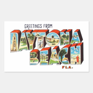 Sticker Rectangulaire Daytona Beach FL