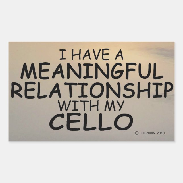 Sticker Rectangulaire de la relation significative (Devant)