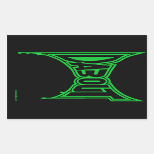 Sticker Rectangulaire De "limande autocollants", brillants