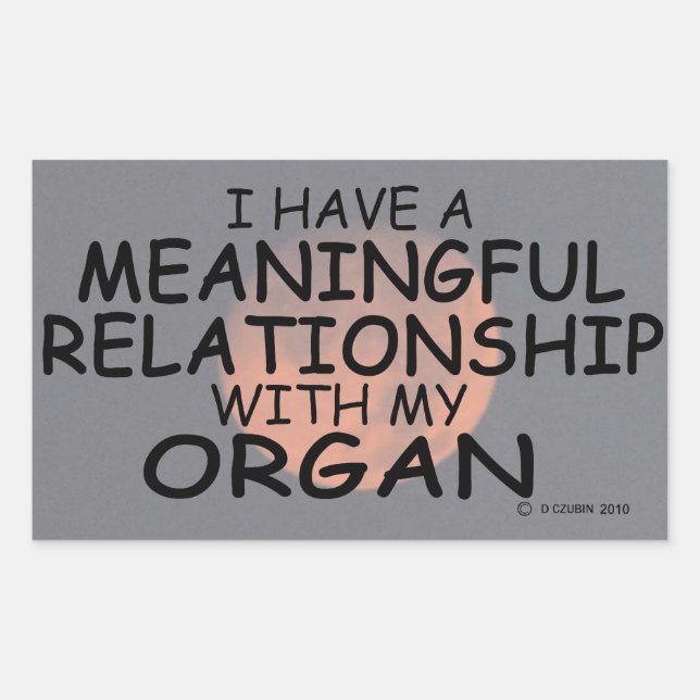 Sticker rectangulaire de l'organe de relation sign (Devant)
