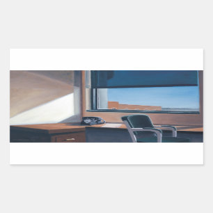 Sticker Rectangulaire De nouveau au travail 2003