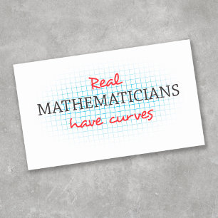 Sticker Rectangulaire De vrais mathématiciens ont des courbes Blague d
