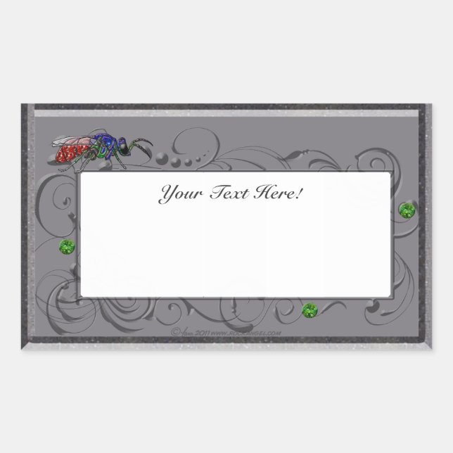 Sticker Rectangulaire Déchets de cacao (Devant)