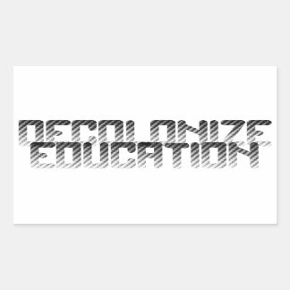 Sticker Rectangulaire Décoloniser l'éducation