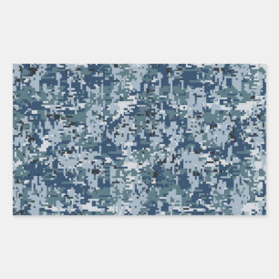 Sticker Rectangulaire Décor Camouflage numérique de la Marine