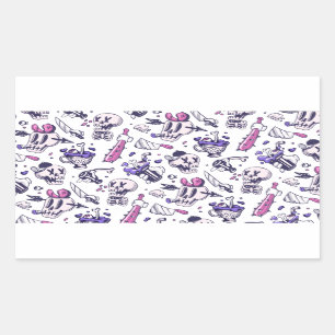 Sticker Rectangulaire Décor motif d'Halloween