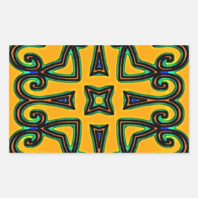 Sticker Rectangulaire Décoratif (Devant)