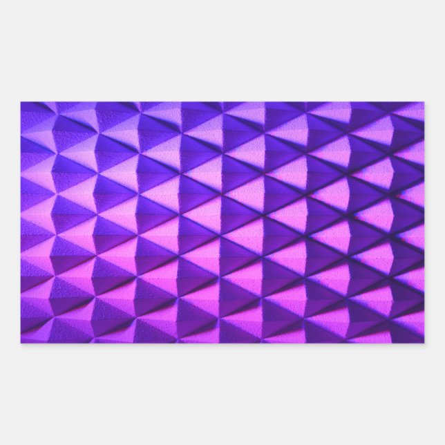 Sticker Rectangulaire décoration en forme de diamant mauve violet geomet (Devant)