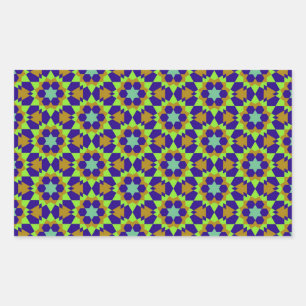 Sticker Rectangulaire décoration religieuse islamique décoration géométr