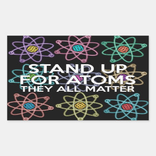 STICKER RECTANGULAIRE DÉFENDRE LES ATOMES