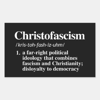 Sticker Rectangulaire Définition du christofascisme