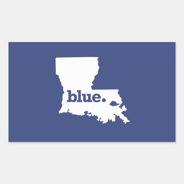 Sticker Rectangulaire Démocrate de Louisiane (Devant)