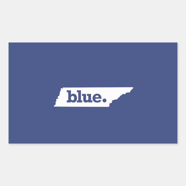 Sticker Rectangulaire Démocrate du Tennessee (Devant)